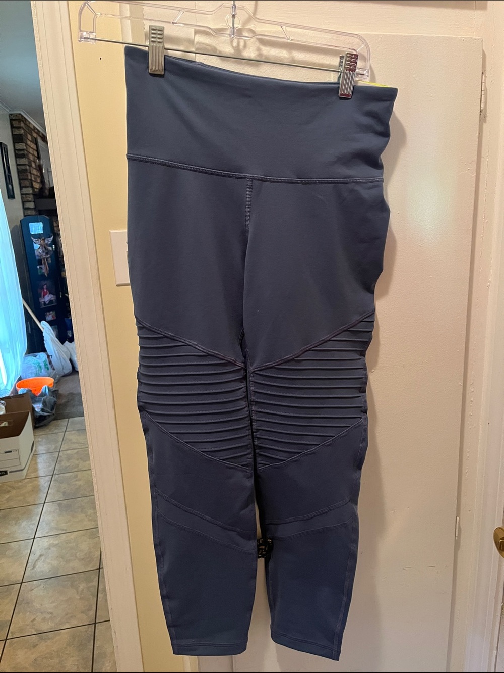 Old Navy Navy Ribbed Panel women’s Leggings